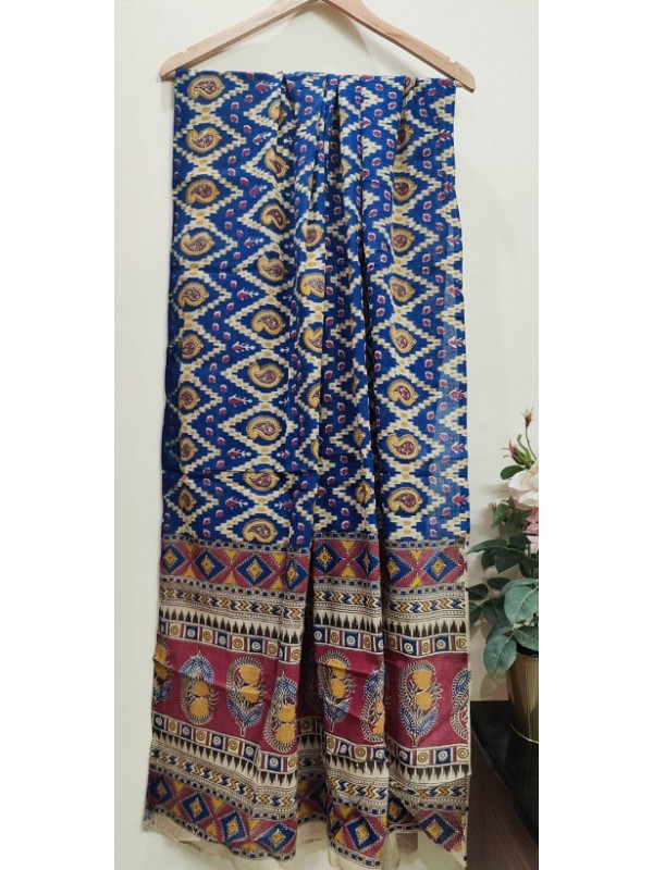 Cotton Printed Dupatta (Blue)