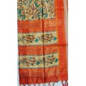 Jute Saree (Orange)